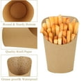 thumbnail image 3 of 50 Pcs Disposable Fries Cup,Bexikou 14oz Snacks Kraft Paper Cups Holder Food Cones Trays Ice Cream Cups Holder Paper Popcorn Boxes Party Dessert Supplies for Chips Cake, 3 of 7