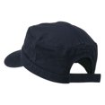 thumbnail image 4 of Garment Washed Heavy Stitching Army Cap - Navy OSFM, 4 of 4