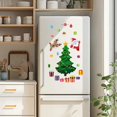 thumbnail image 1 of Pegatinas navideñas para nevera Soledad decoración navideña Papá Noel alce para puerta de garaje, 1 of 9