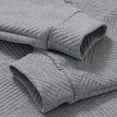 thumbnail image 6 of Mens Hoodies Plain Relaxed Fashionable Button-Up Drawstring Long-Sleeved,Size 3XL, 6 of 7