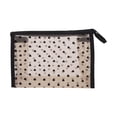 thumbnail image 1 of Unique Bargains 1 Pc Bolsa de Maquillaje Ligera para Vacaciones Tela de Malla Beige 8.46"x3.35"x5.71", 1 of 5