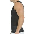 thumbnail image 4 of Men's Insta Slim 180VS00N1 Power Mesh Compression Sleeveless V-Neck Tank (White L), 4 of 10