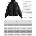 thumbnail image 4 of Women’s Winter Cropped Puffer Jacket Coat Short Warm Quilted Jacket, 4 of 7