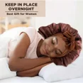 thumbnail image 3 of 4 Pcs Satin Hair Protector Set, XL Long Bonnet for Braids, Night Cap with Stretch Band for Sleeping, 3 of 11