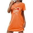 thumbnail image 1 of Jgppe Chemise de Nuit Mignonne pour Femmes Légère à Manches Courtes Col Rond, 1 of 5
