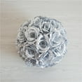 thumbnail image 2 of One Artificial Flower Ball - Rose Flower Realistic Rose Plastic Rose Artificial Flowers For, 2 of 6