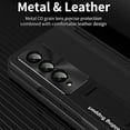 thumbnail image 3 of Feishell for Samsung Galaxy Z Fold3 Phone Case,Luxury Premium PU Leather, Full Body Hinge Protection, Built-in Screen Protector, Adjustable Kickstand Drop Proof Protective Cover,Green, 3 of 12