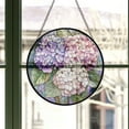 thumbnail image 3 of Stained Glass Window Hanging, Pink Purple Hydrangea Flowers Suncatcher for Doors Home Sun Catchers Decoration and Christmas, Mother's Day Birthday Gifts for Women, Men, and Mom,, 3 of 6