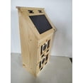 Country Barn Amish Made Unfinished Pine 2 Door Vegetable Box with Bread