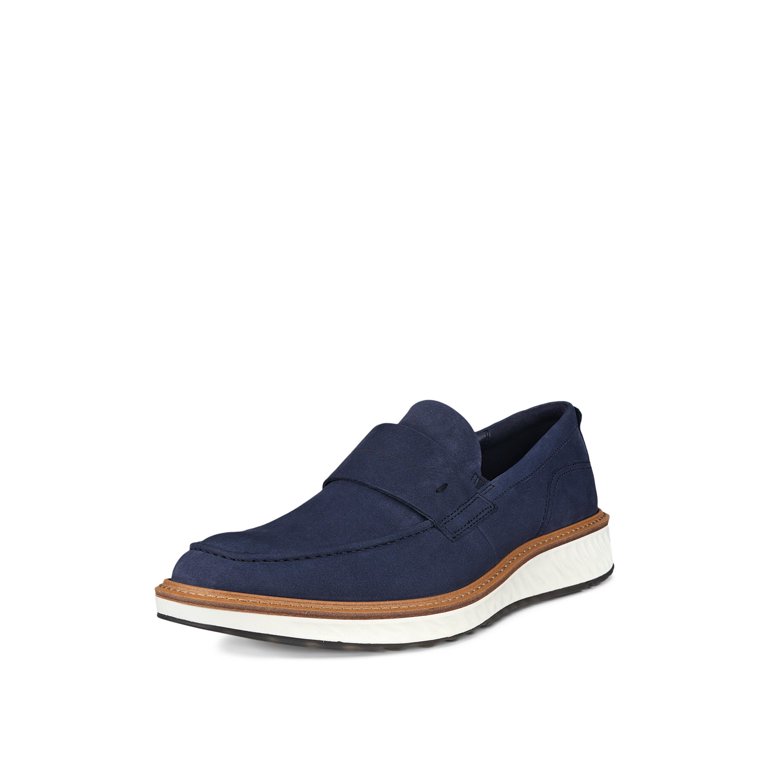 ECCO‎ ST.1 Hybrid Penny Loafer Mens 9-9.5 Blue Nubuck Leather 836904-02303 NEW ECCO Men main image 3