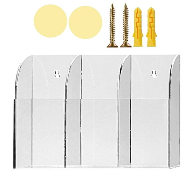 Meiiso Ventes de Liquidation Aujourd'hui Offres Prime! Boîte de Rangement pour Télécommande, Accessoires de Montage, Support Mural en Acrylique pour Télécommande de Climatiseur, Rangement pour Textile de Maison