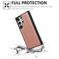 thumbnail image 3 of for Samsung Galaxy S22 Ultra PU Leather Case, Slim Shockproof TPU Silicone Bumper Camera and Screen Protective Phone Cover Classic Sythetic Leather Lightweight Case for Galaxy S22 Ultra, Rosegold, 3 of 7