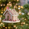 thumbnail image 5 of Christmas Village House Hanging Decorations - 2D Acrylic Flat Table Decor, Various Christmas Village House Shapes Collectible Xmas Tree Ornaments for Holiday Decor Winter New Year Party, 5 of 8