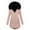 Pink, variant on Scyoekwg Womens Winter Jacket Double Pocket Zipper Button Hooded Plush Jacket Fashion Loose Casual Long Sleeve Solid Color Warm Coats Outwear (Khaki,XL)