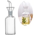 thumbnail image 3 of Botella de aceite, dispensador de aceite de oliva de vidrio, botella de vidrio, dispensador de vinagre y aceite de cocina con pico vertedor para cocina y parrilla, 3 of 6