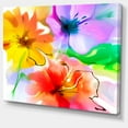 thumbnail image 2 of Designart 'Bunch of Colorful Flowers Sketch ' Extra Large Floral Wall Art, 2 of 3