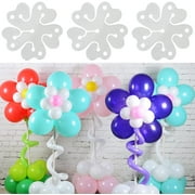 Limei 50 pcs Portable Flower Shape Balloon Clips Holder for Wedding Event Decorations Birthday Party Supplies