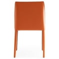 thumbnail image 4 of Manhattan Comfort Paris 17.32" Leather Dining Chair in Coral Orange (Set of 2), 4 of 5