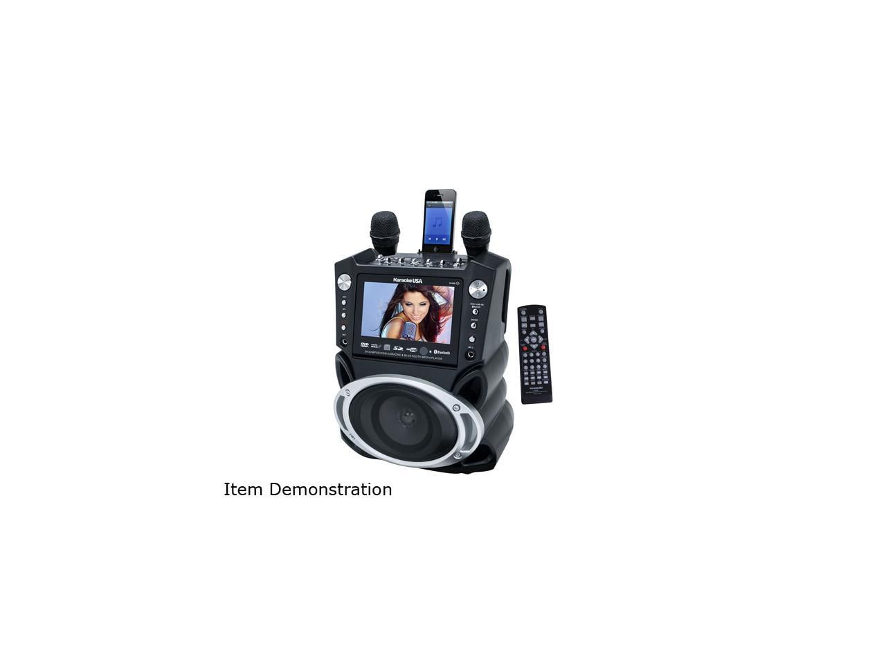 Karaoke DVD/CD+G/MP3+G Bluetooth Karaoke System with 7" TFT Color Screen and Record Function