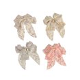 thumbnail image 2 of LSLJS 4 Pcs Silk Satin Hair Bows Set for Women, Ribbon Bow Hair Clip Oversized Long Tail Bowknot Barrettes with Pearl Design Cute sweetness Hair Accessories Valentines Gifts Soft Hairpin for Girls, 2 of 8