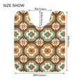 thumbnail image 5 of Yayeee Bath Rugs for Bathroom Floor Set of 2 Non Slip Fluffy Soft Absorbent Mat, Retro Blossom Flower, 5 of 7