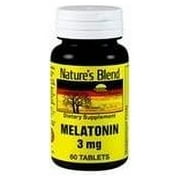 Nature's Blend Melatonin Tablets, 3 mg, 60 Count