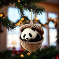 thumbnail image 1 of Adornos navideños acrílicos colgantes de 8 cm | Adornos duraderos para árbol de Navidad | Aro ligero para colgar | Decoración festiva para el hogar | Divertidos adornos navideños para regalar en, 1 of 7