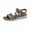 X145-Khaki, variant on Censtreet Womens Flat Sandals Open Toe Dressy Summer Sandals Comfortable Casual Slip on Slides Sandals for women