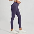 thumbnail image 4 of Lmueinov Womens Plus Size Yoga Pants with Pockets High Waisted Tummy Control Workout Out Leggings Mesh Breathable Fitness Running Athletic Pants, 4 of 6