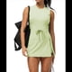 thumbnail image 3 of Vestido de Tenis para Mujer con Pantalones Cortos Incorporados, Mono Deportivo para Entrenamiento, Espalda Abierta, Falda Pantalón, Verde Matcha, Talla S, 3 of 8