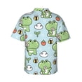 thumbnail image 3 of Fotbe Cute Floral Frog Hawaiian Shirt For Men Unisex Summer Beach Casual Short Sleeve Cotton Linen Button Down Shirts-3x-Large, 3 of 9