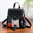 thumbnail image 4 of Stylago Mini Backpack for Women Leather Travel Shopping Daypack Students Fashion Color Blocking Schoolbags for Ladies Work Black, 4 of 6