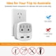 thumbnail image 5 of Adaptador de alimentación TESSAN tipo I con 2 USB AU NZ AR CN, 5 of 6