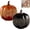 2PCS-Black L+Orange L, variant on Starry Night Pumpkin, Luminous LED Pumpkin, Sparkling Starry Glass Pumpkin, Autumn Halloween Home Bedroom Bathroom Corridor Lighting Decoration(Orange-L)