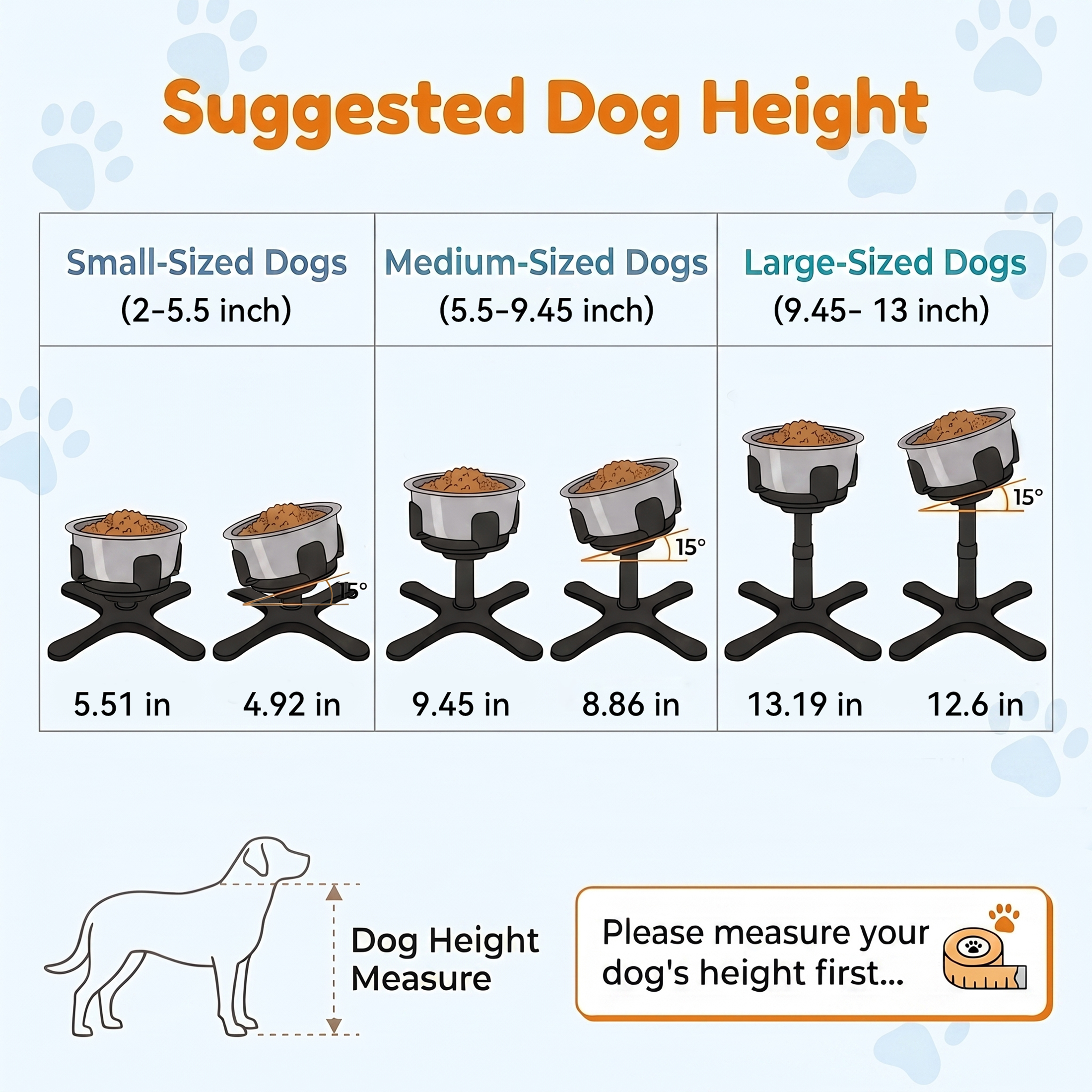 Tolobeve Adjustable Elevated Dog Bowl Stand photo 6