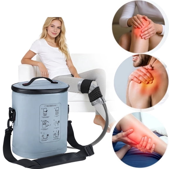 Cold Machine for Knee Shoulder Ankle, Ice Machine, Cold Pack Machine, 6 Timer & 5 Flow Settings, 14L Ice Barrel