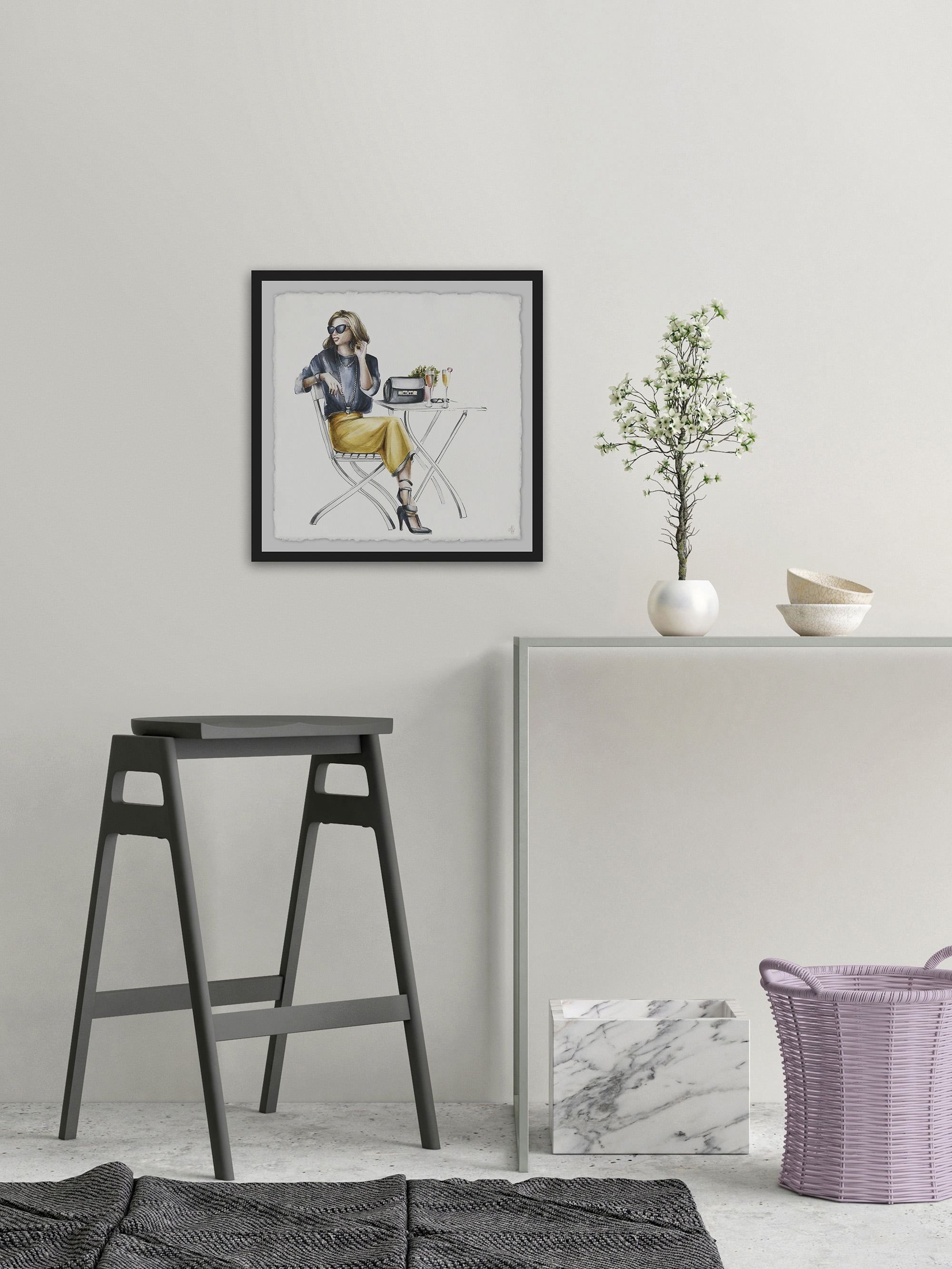 Wait in Style Framed Painting Print