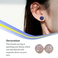 thumbnail image 3 of Minnieouse 1 par de pendientes de tuerca de acero inoxidable para mujer, regalos para novias y esposas, joyería decorativa, fiesta de celebración de Ropa, zapatos y accesorios Miscelánea tipo 21 Minnieouse AP011021-21, 3 of 6