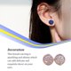 thumbnail image 3 of Pendientes de acero inoxidable Qarigey 1 par decorativos para mujer joyería regalo, 3 of 6