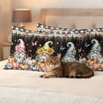 thumbnail image 3 of Colorful Gnomes Fall Outdoor Waterproof Pillow Covers, Pumpkins Thanksgiving Botanical Floral Decorative Rectangle Throw Pillowcase Sofa Cushion Sham for Patio/Couch/Chair, 20"x12" 2 Pack, 3 of 8