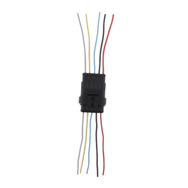 Auto Car Marine Cable Wire, y conectores de cable eléctrico a prueba de agua con arnés de cable 14 AWG - F 5pin Soledad Enchufe de conector de cable HID