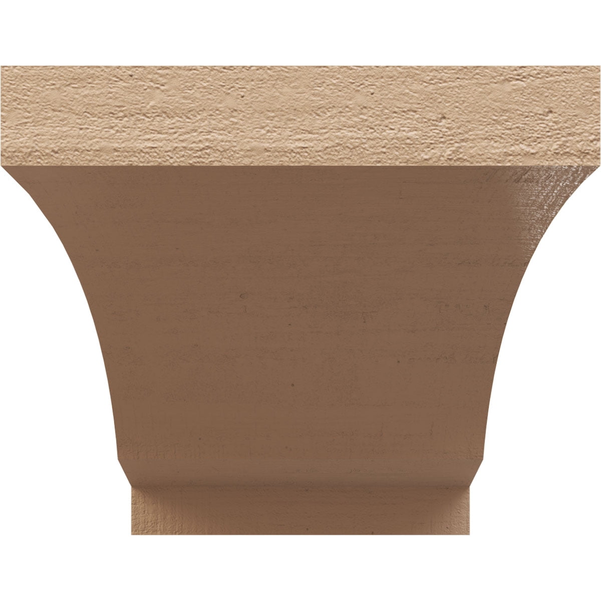 11"W x 22"D x 11"H Wide Moab Rough Cedar Woodgrain TimberThane Corbel, Primed Tan