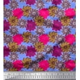 thumbnail image 1 of Soimoi Poly Georgette Fabric Flower Artistic Print Fabric by Yard 42 Inch Wide, 1 of 3