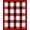 Red White, Pattern 17, variant on Design&I 8'x10' Washable Area Rug Decorations Plaid Tartan Gingham Border Door Under Doormat Layering for Living Room, Family Extra Large Skid-Resistant Low Profile