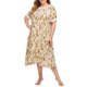 thumbnail image 5 of Vestido de tumbona para mujer, camisones sueltos de manga corta con estampado Floral, pijamas p MABOTO Vestido, 5 of 7