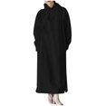 thumbnail image 1 of cfhntfmh Robes Grande Taille pour Femmes à Manches Longues Chandails à Capuchon Doux Robe Chandail Chaude en Molleton Fluide Longue Robe Maxi, 1 of 7