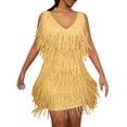 thumbnail image 2 of Glisme Casual Dresses For Women Sleeveless Backless Sequin Evening Dress Elegant Tight Mini Dress Gold Sundress Birthday Dresses, 2 of 4