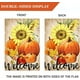 thumbnail image 4 of Bandera de jardín con diseño de calabaza y girasoles, 28 x 40 pulgadas, ideal para dar la bienvenida al otoño, decorativa, de doble cara, para interiores y exteriores, ideal para decorar el Día de, 4 of 6