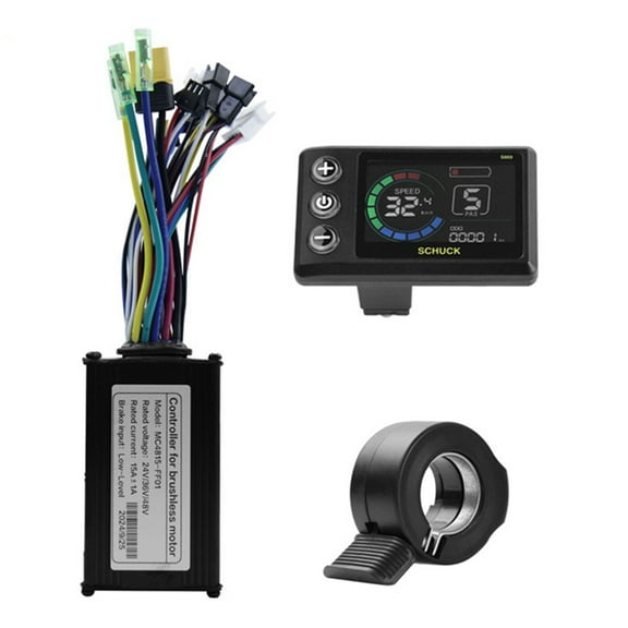 36V 48V 15A Brushless Controller S869 Meter LCD Display 24V-72V Throttle Kit for Electric Scooter E-Bike Repair Kit