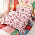 thumbnail image 3 of Manfei Modern Christmas Animals Quilt Full,Western Xmas Festive Full Bedspread Sets,3pcs,1 Coverlet and 2 Pillowcases, 3 of 7